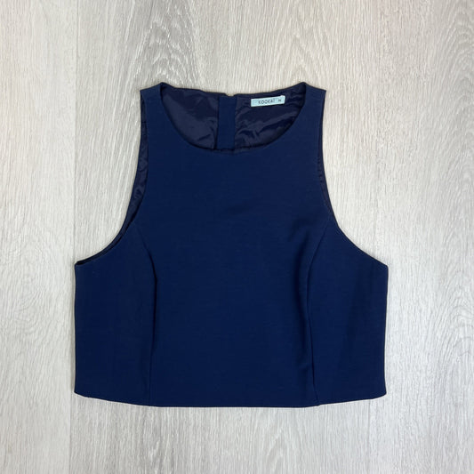 Kookai Womens Blue Cropped Tank Top Size 36