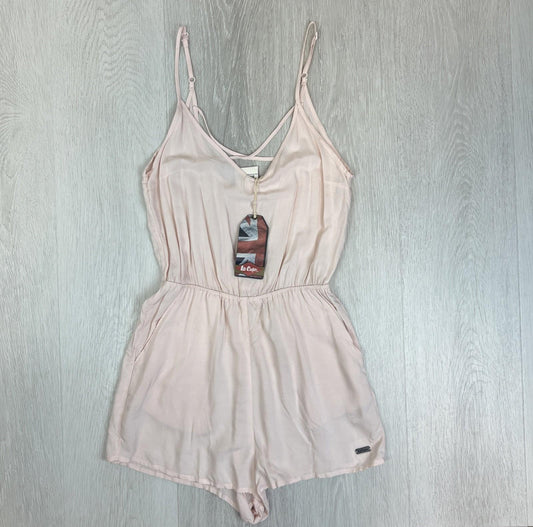 Lee Cooper Womens Strappy Pink Playsuit Size XS (New with marks)