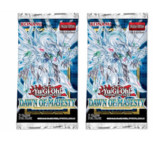 Yu-Gi-Oh: Dawn of Majesty Booster Pack - Yu-Gi-Oh - 1st Edition (2 Packets)