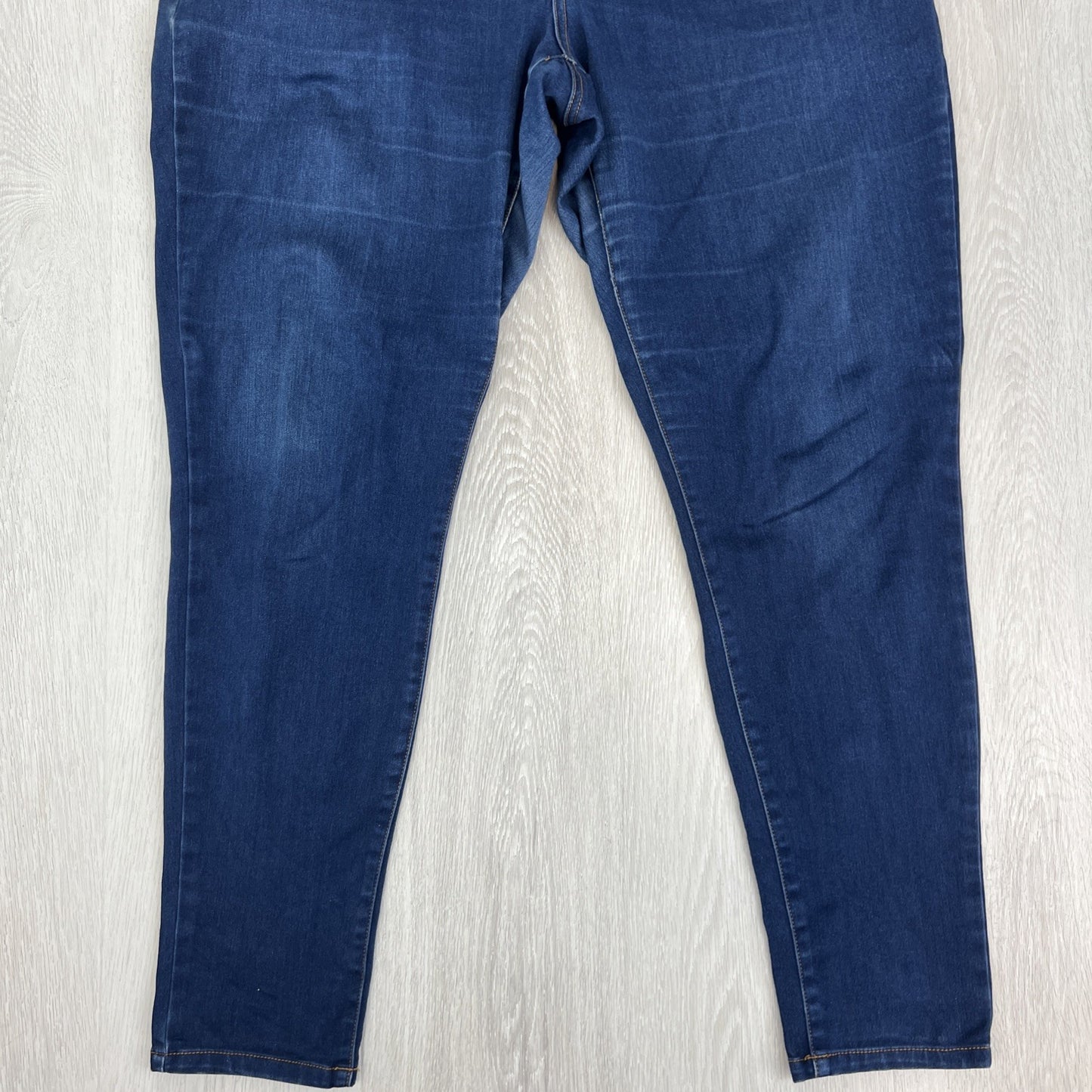Chic Denim Womens Dark Wash Harley Corset Skinny Jeans Size 16