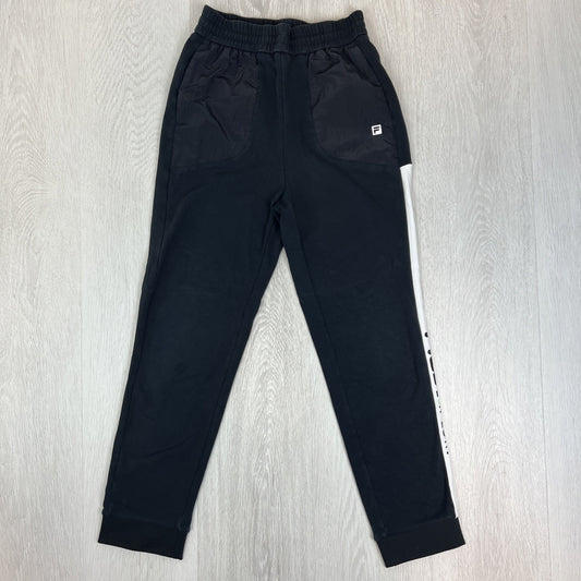Fila Kids Performance Girls Black Trackies Size 160 / 14 Years approx