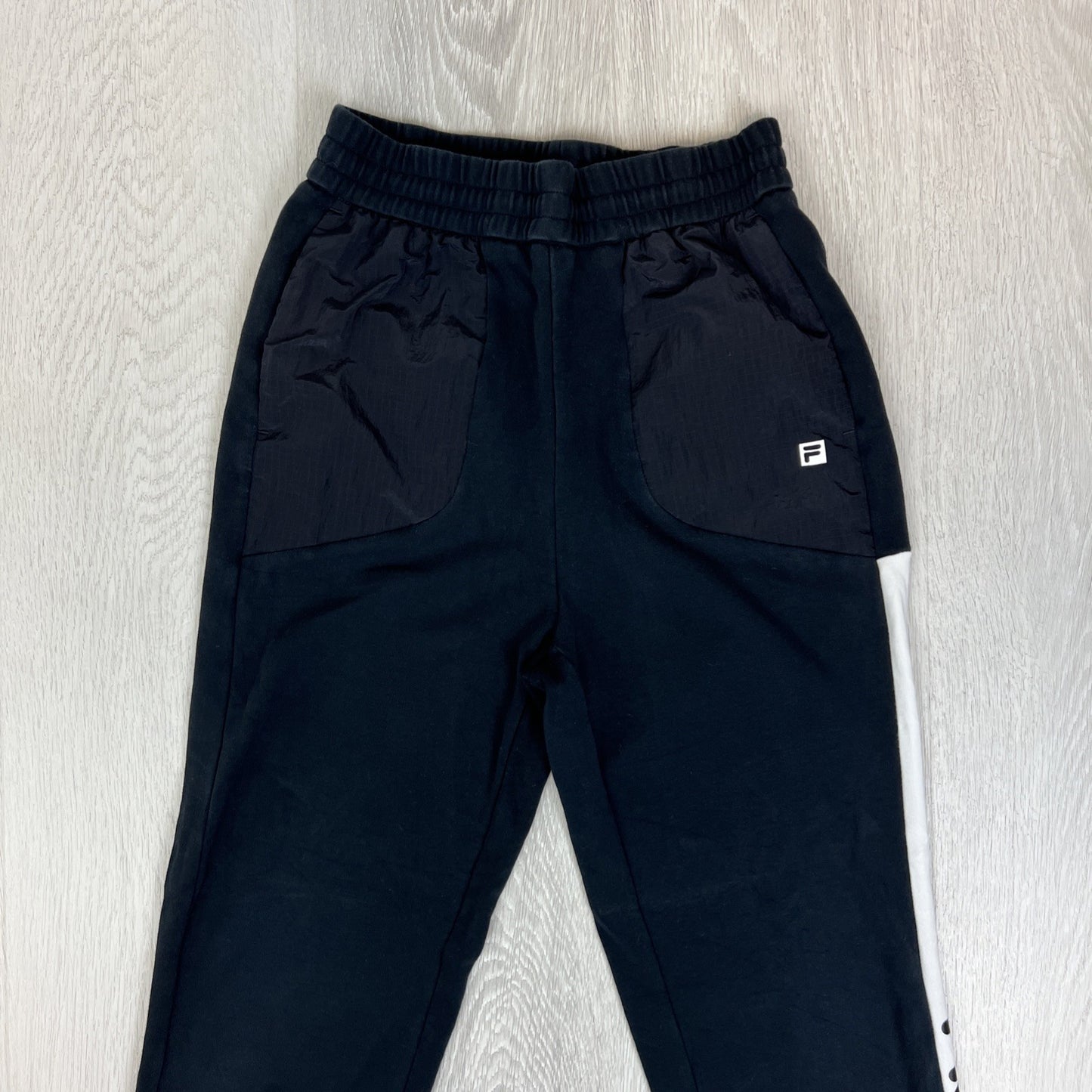 Fila Kids Performance Girls Black Trackies Size 160 / 14 Years approx