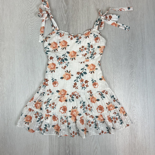 Sweet Pot Womens Floral Pattern Mini Skirt Size 6