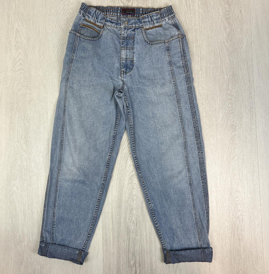 Levis Sport Jeans Womens Tapered  Blue Denim Jeans Size 28 x 30