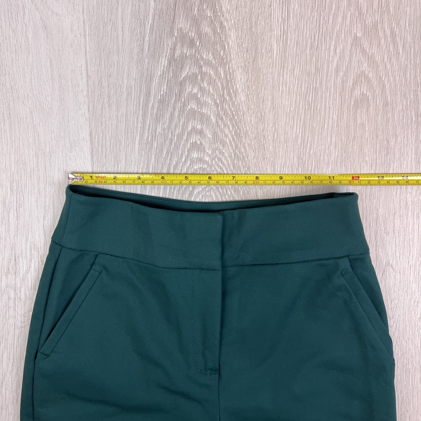 Forever New Womens Green Slim Stretch Dress Pants Size 6