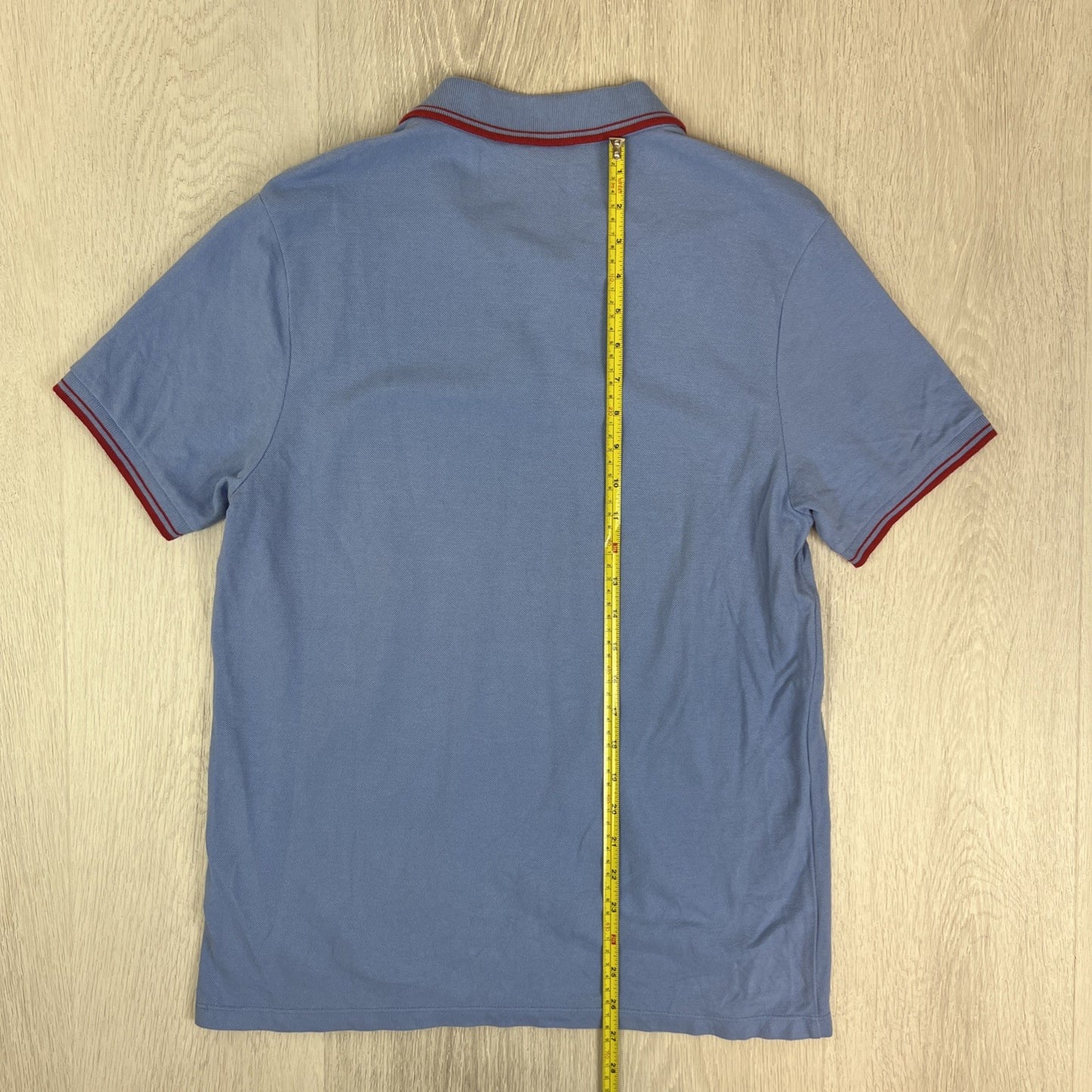 Ben Sherman Mens Blue Cotton Polo Shirt Size Medium