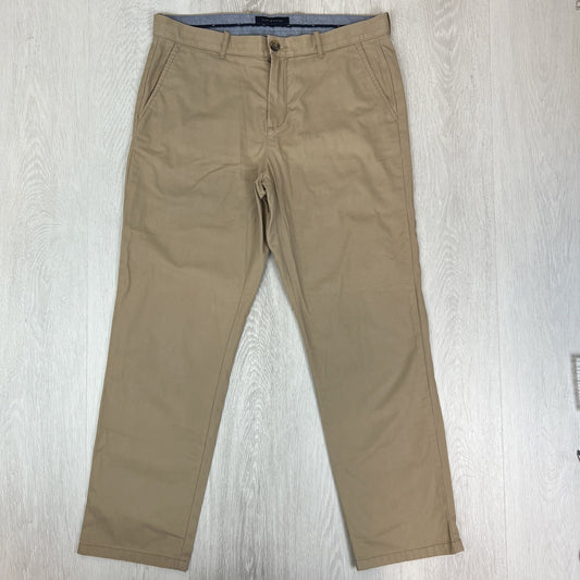 Tommy Hilfiger Mens Beige Custom Fit Chinos Pants Size 34/30
