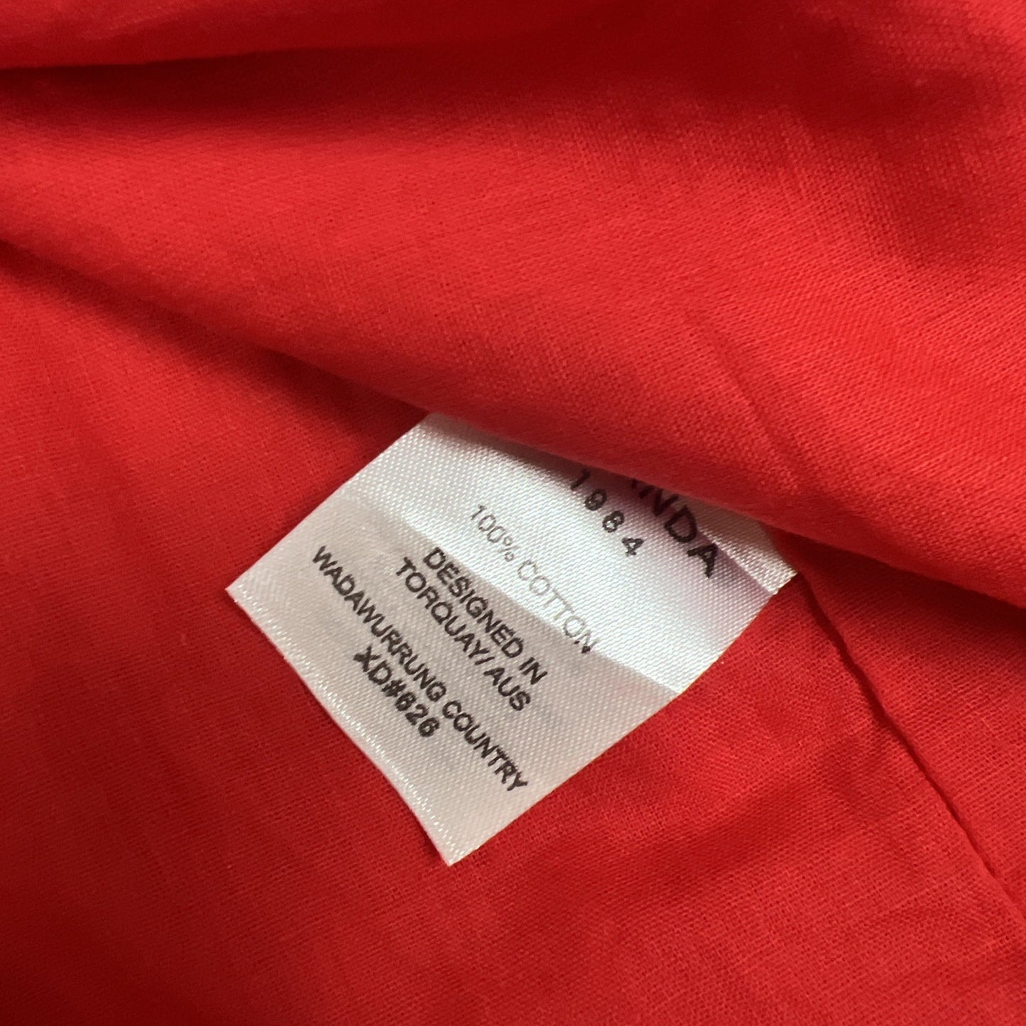 Ghanda Womens Red Skirt Size 12