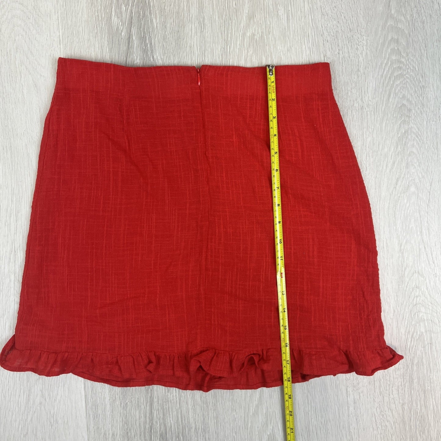 Ghanda Womens Red Skirt Size 12