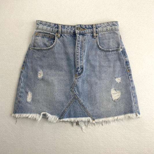 ABrand Womens A-Line Denim Mini Skirt Size 26 / AU 8