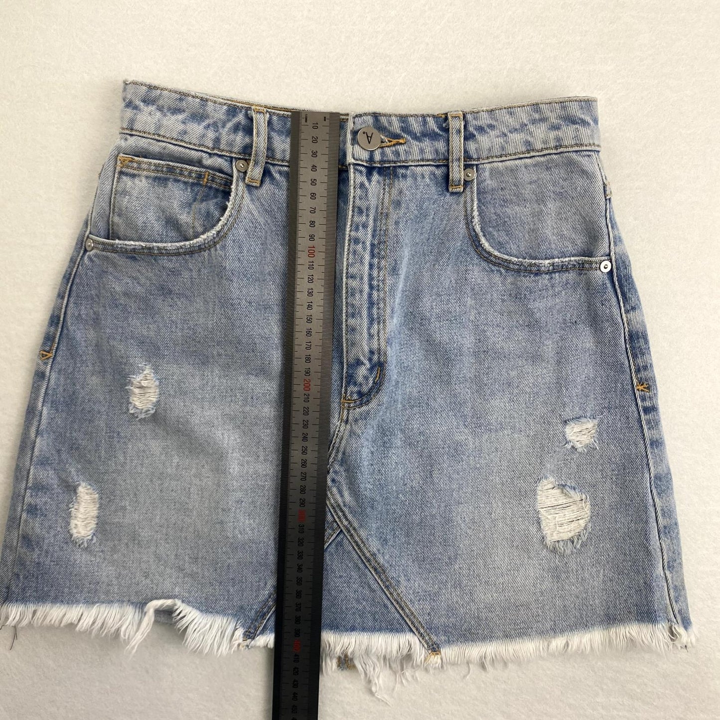 ABrand Womens A-Line Denim Mini Skirt Size 26 / AU 8