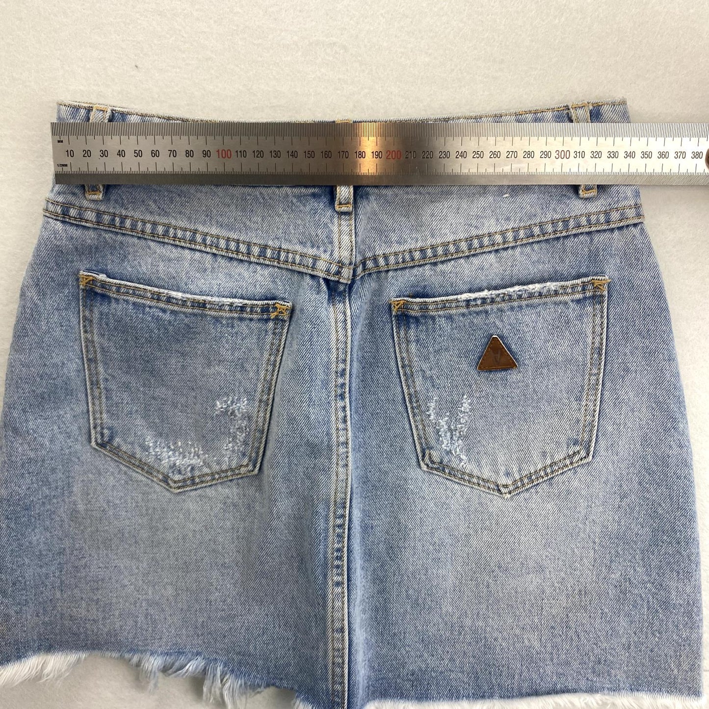 ABrand Womens A-Line Denim Mini Skirt Size 26 / AU 8