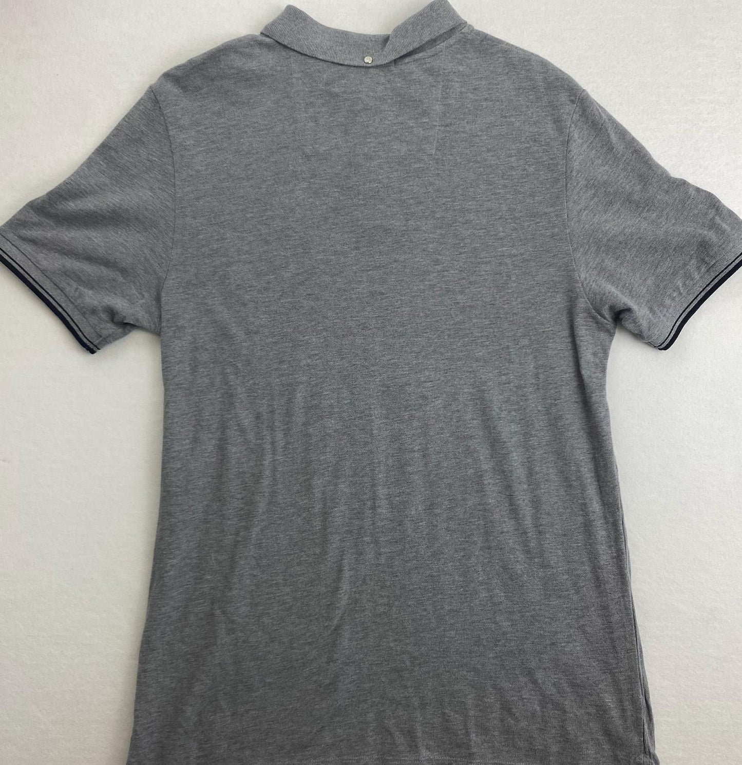 Ben Sherman Mens Grey Retro Polo Shirt Size Large