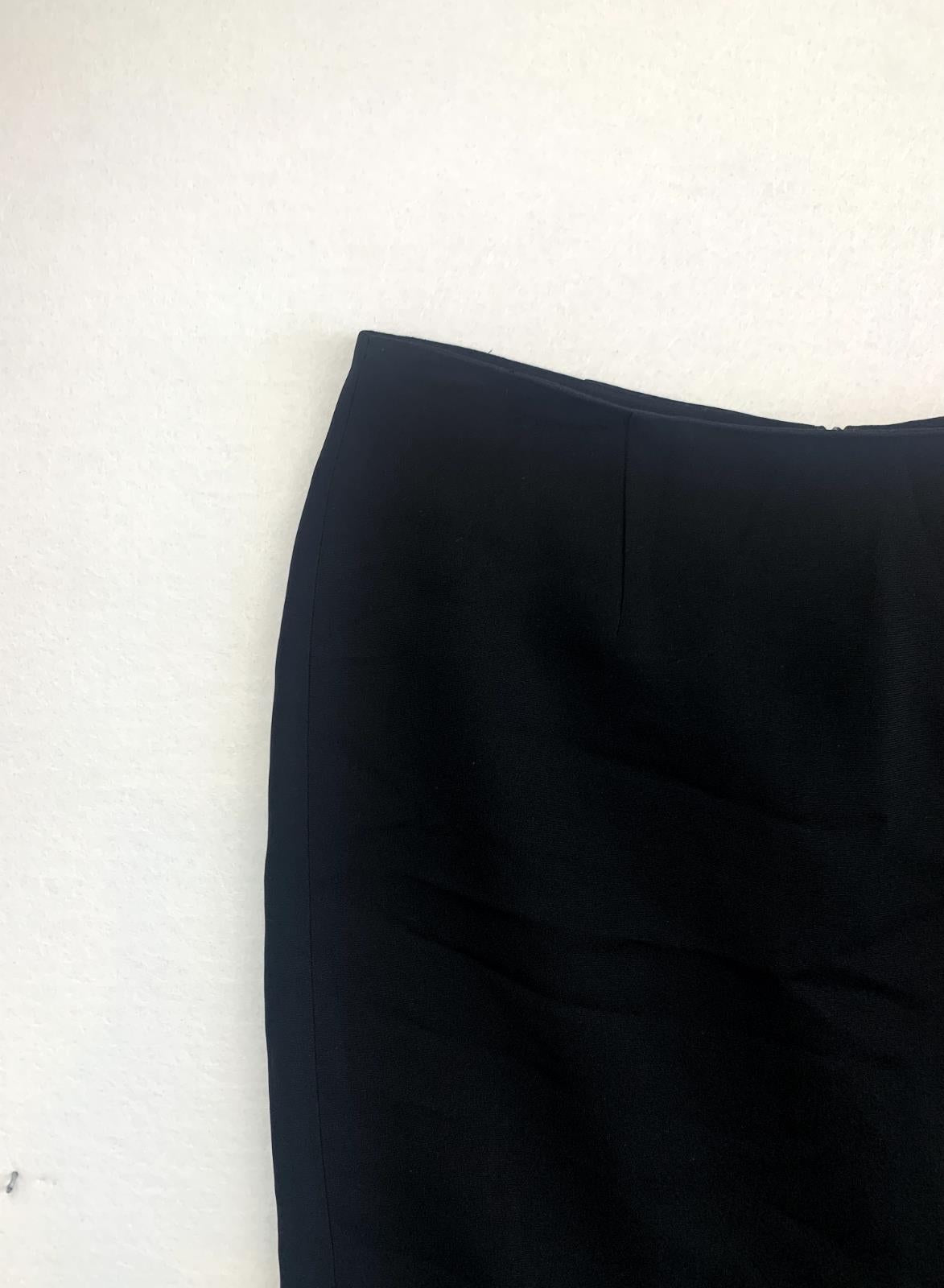 Carla Zampatti Womens Black Pencil Skirt Size 12