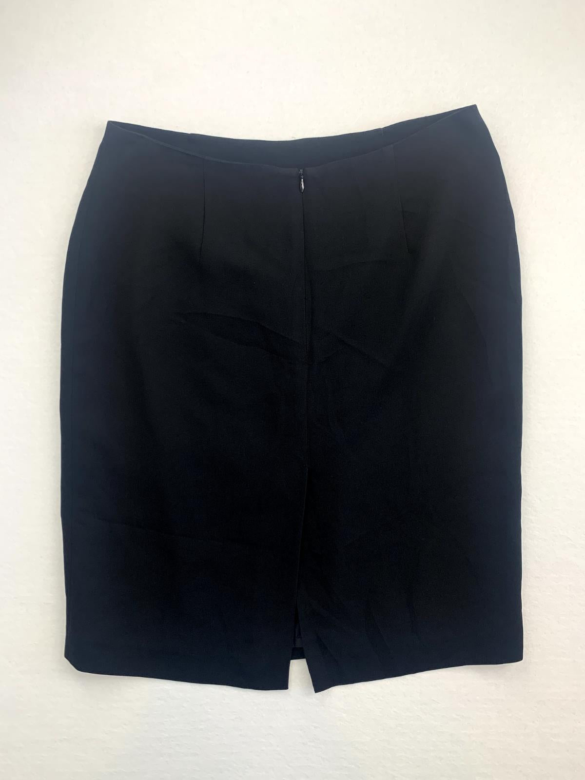 Carla Zampatti Womens Black Pencil Skirt Size 12