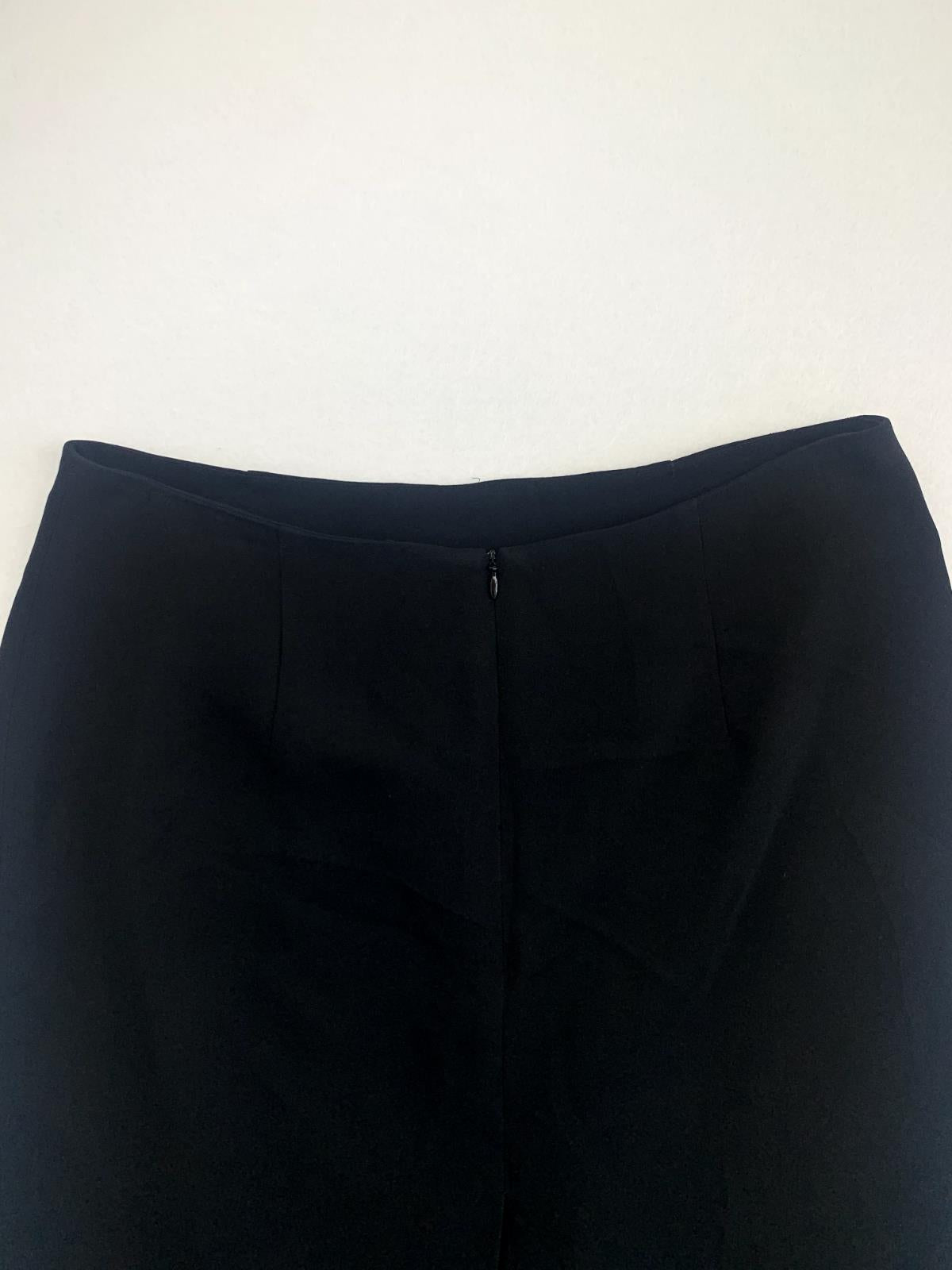 Carla Zampatti Womens Black Pencil Skirt Size 12