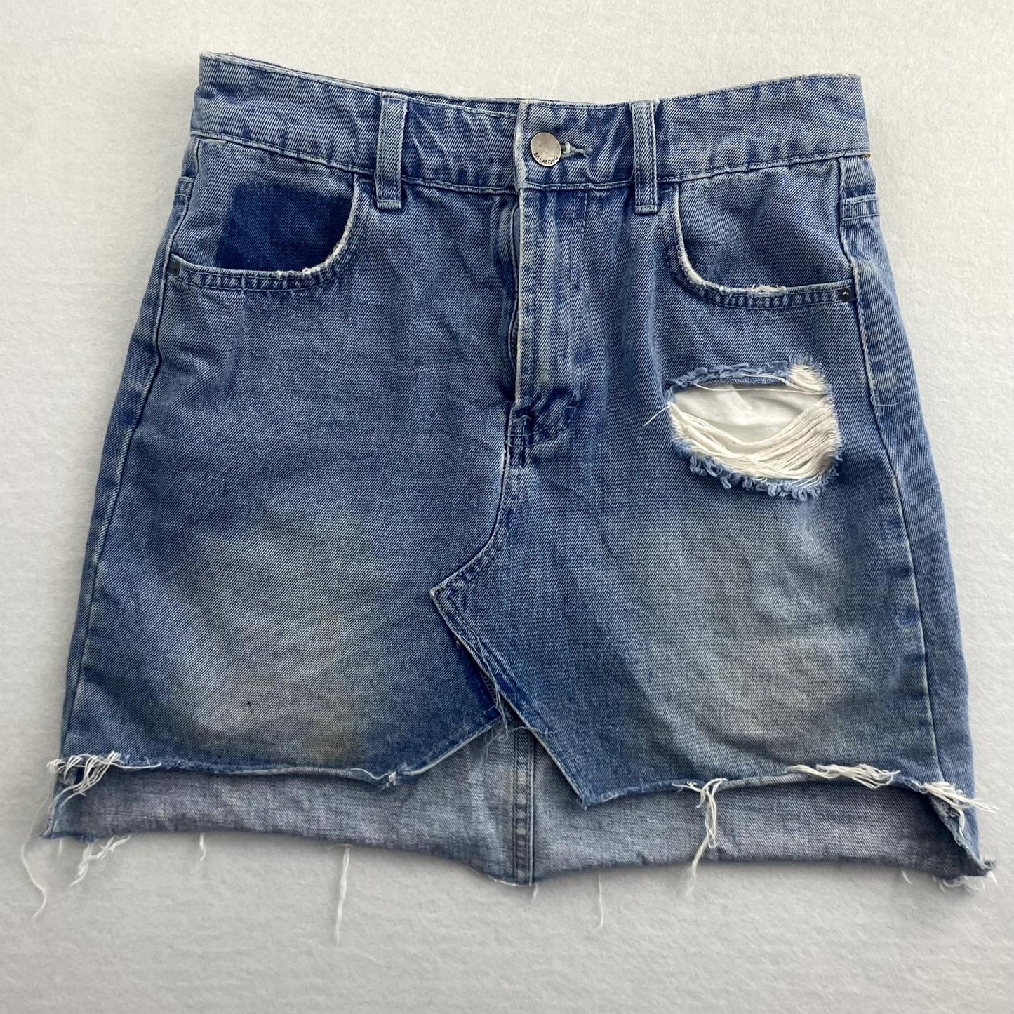 Billabong Womens Blue Denim Skirt Size 8