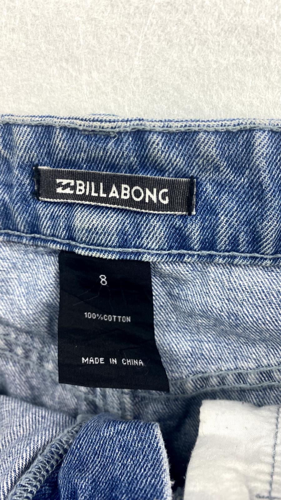 Billabong Womens Blue Denim Skirt Size 8