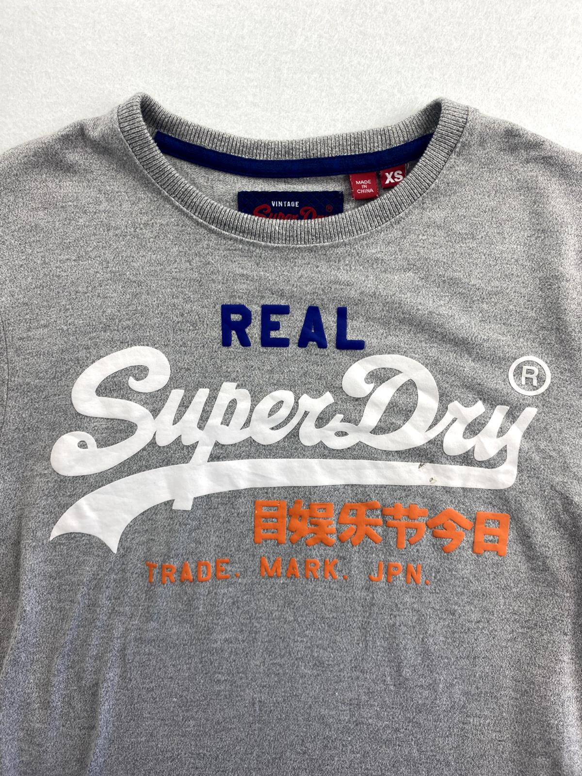 Superdry Mens Grey T-Shirt Size XS