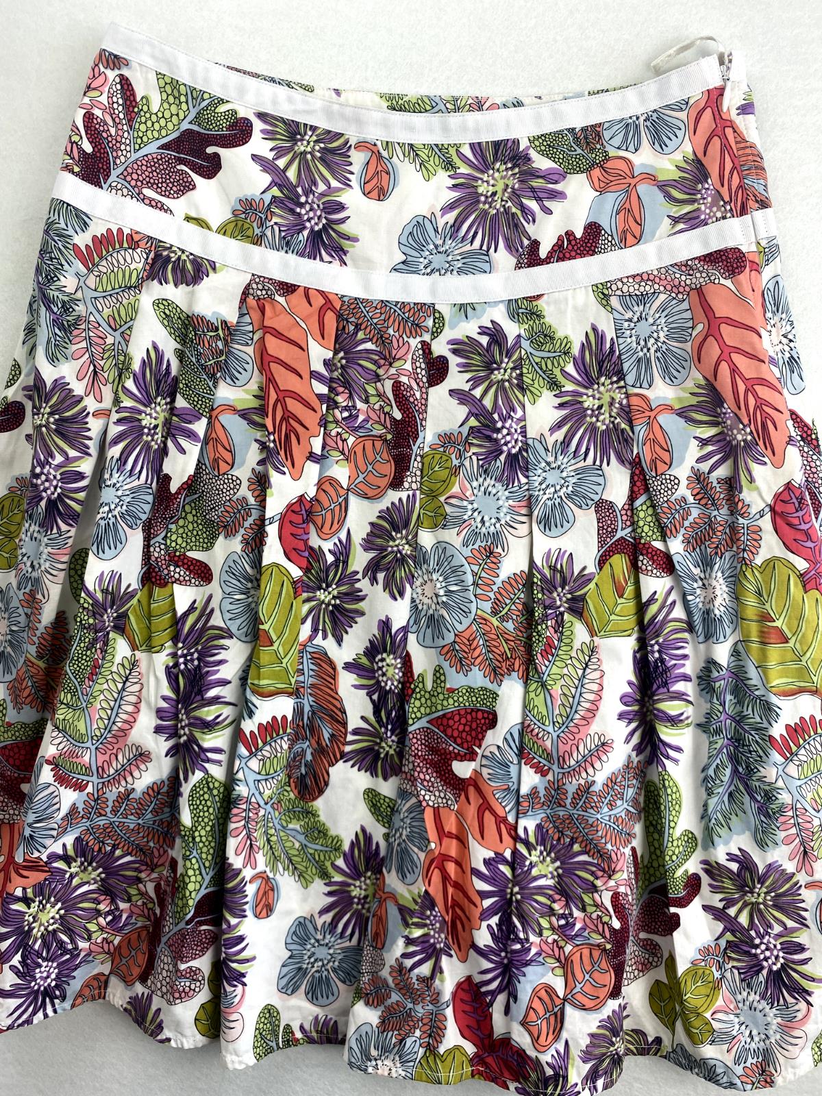 Esprit Womens Floral Pattern Pleated Skirt Size 6