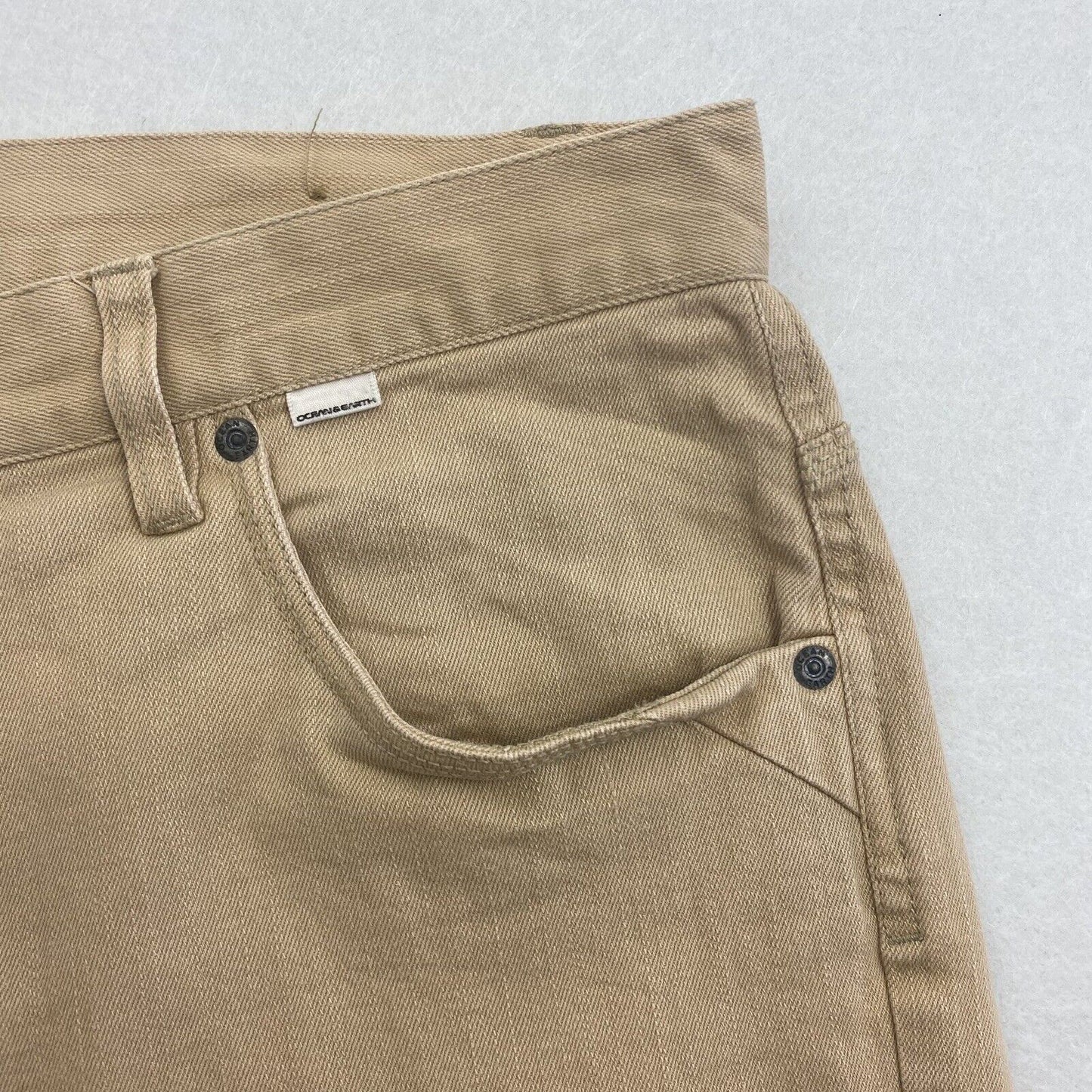 Ocean And Earth Mens Beige Shorts Size 36