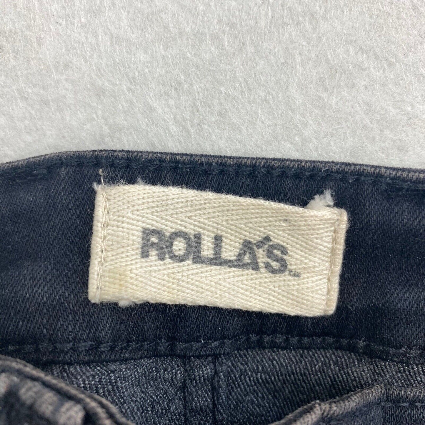 Rolla's Womens Black Denim  Hi Rise Mini Skirt Size 9