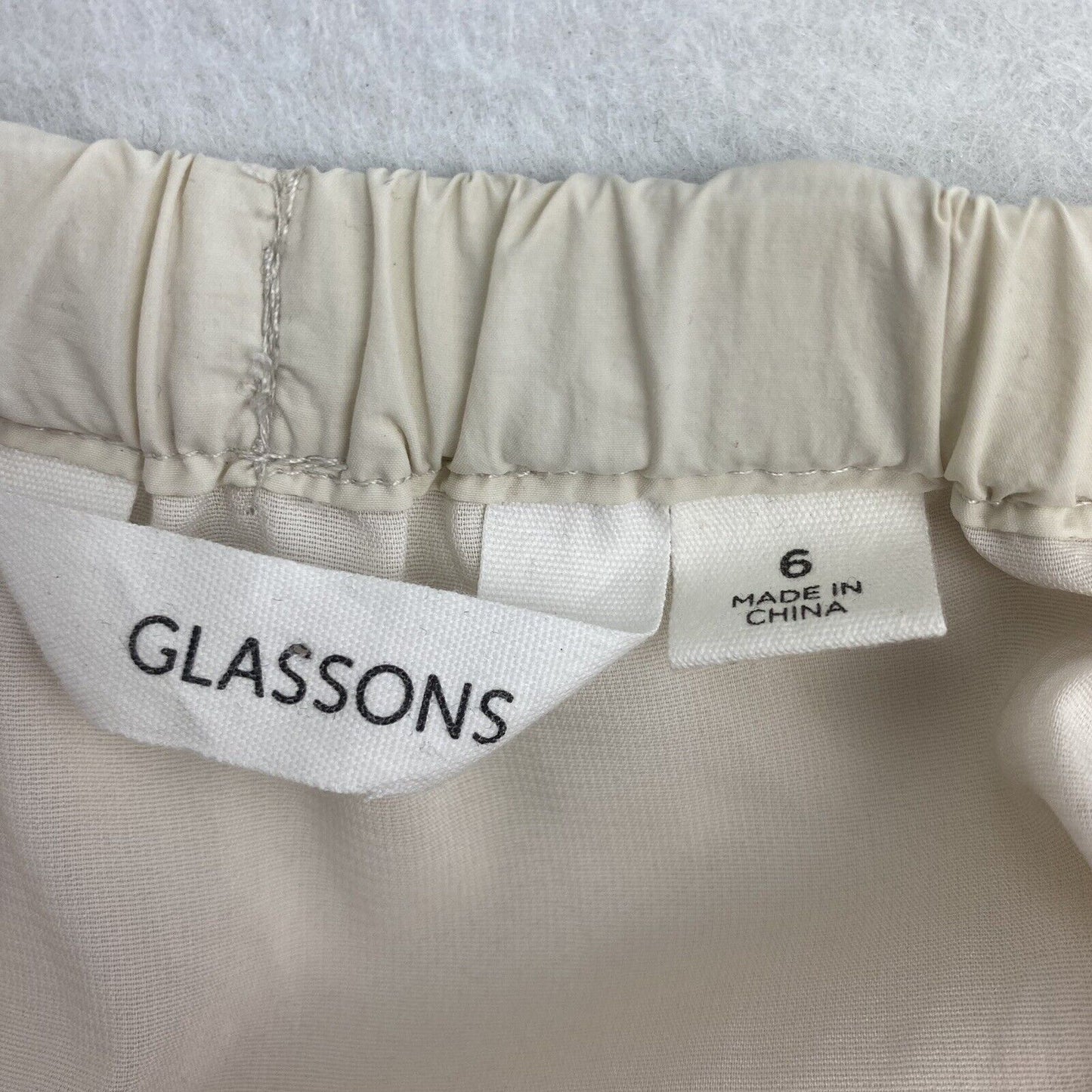 Glassons Womens Beige Mini Skirt Size 6