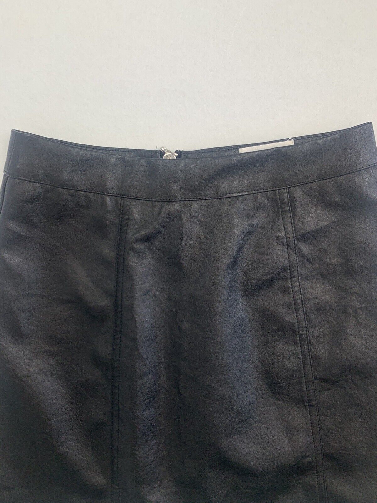 Calli Women’s Black Faux Leather Skirt Size 6