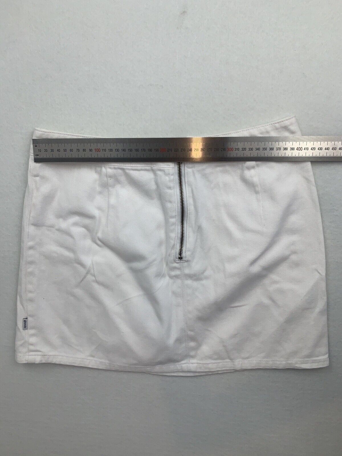 Ghanda Women White Denim Skirt Size 12