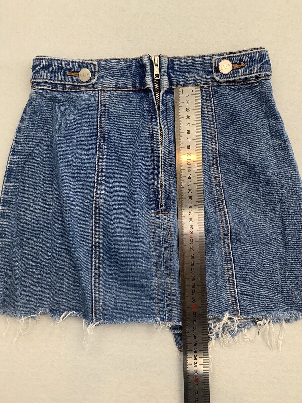 Neuw Womens Denim Skirt Farrow Skirt Expose Size 24