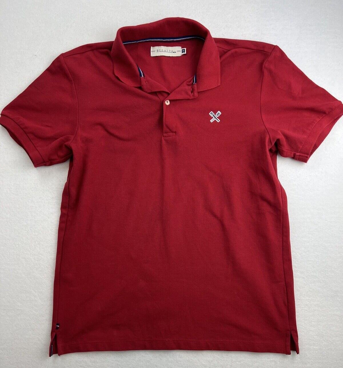 Regatta Mens Red Polo Shirt Size Medium