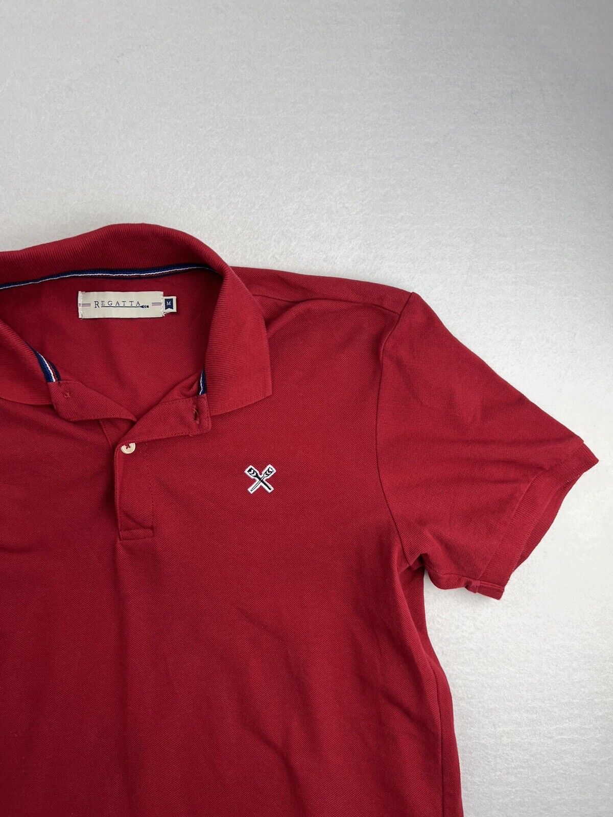 Regatta Mens Red Polo Shirt Size Medium