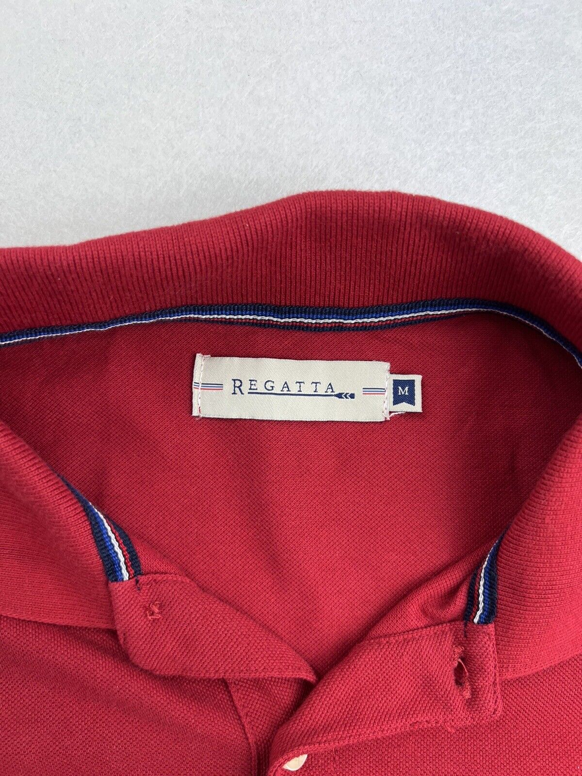 Regatta Mens Red Polo Shirt Size Medium