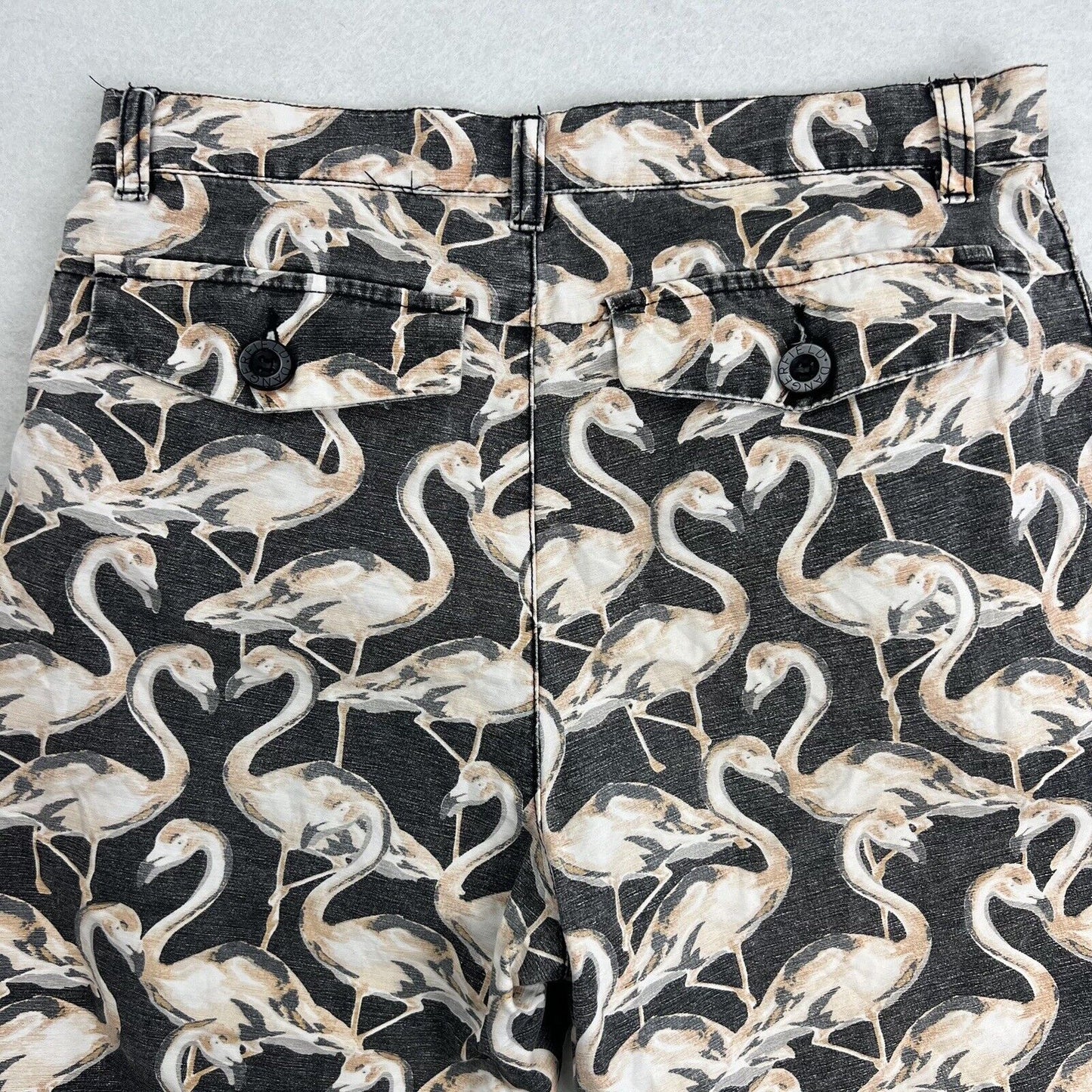 Dangerfield Mens Chino Flamingo Shorts Size 28