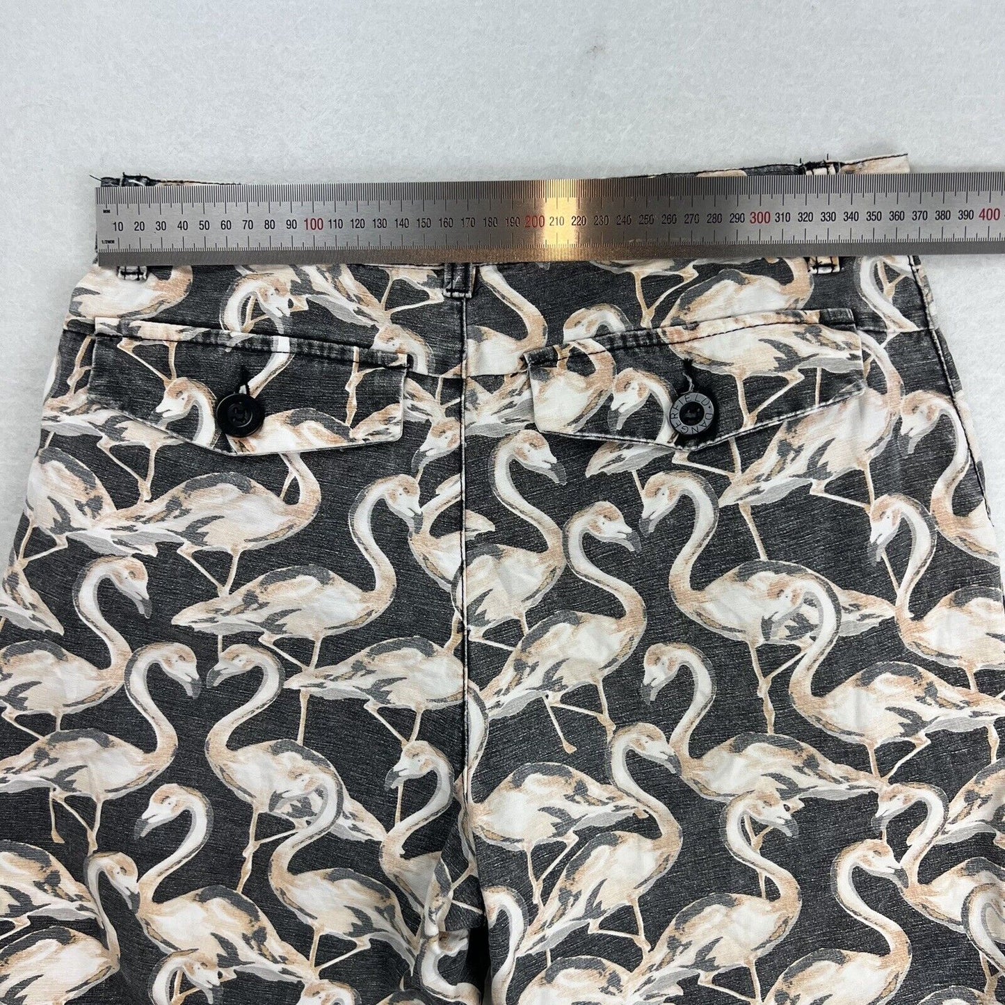 Dangerfield Mens Chino Flamingo Shorts Size 28