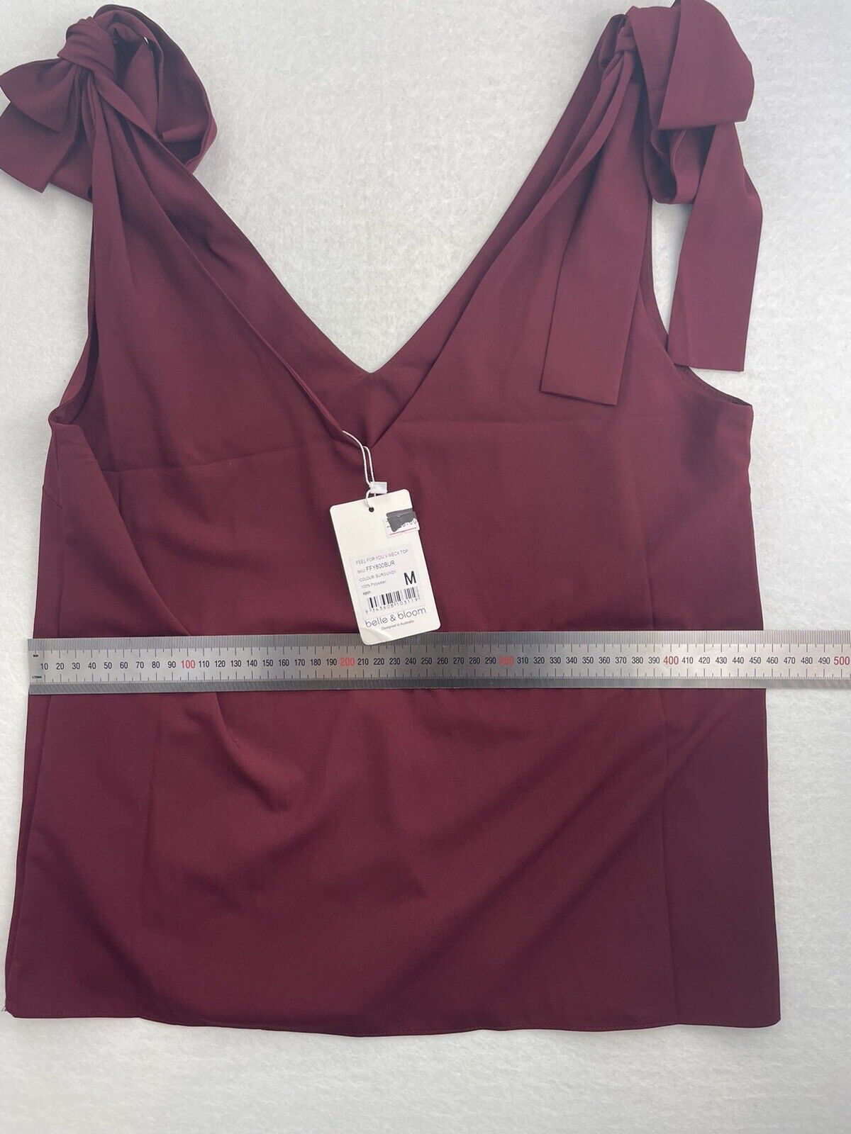Belle & Bloom Womens Maroon Tank Top Medium (New)