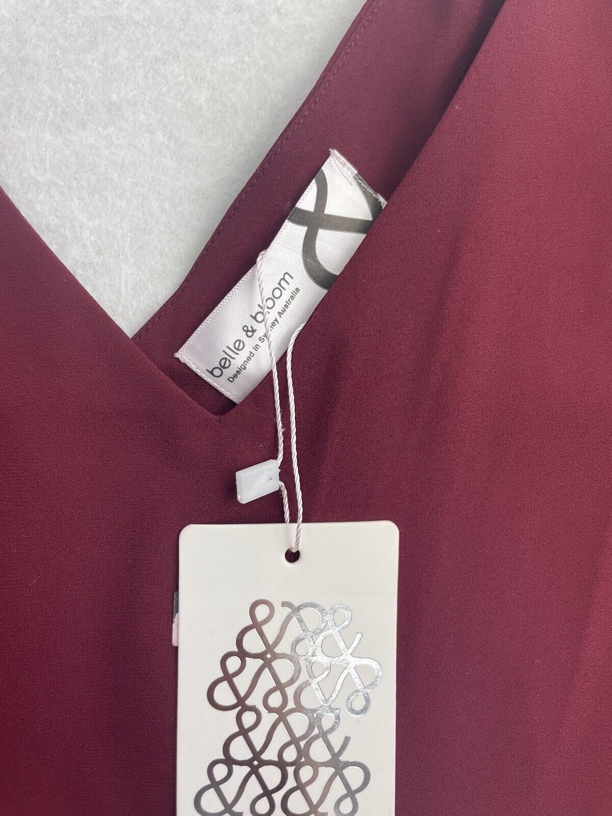 Belle & Bloom Womens Maroon Tank Top Medium (New)