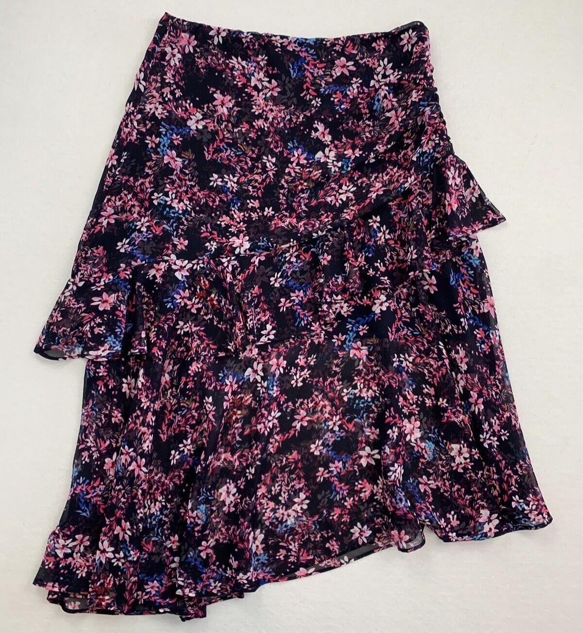 MISA Los Angeles Womens Floral Skirt Size Medium