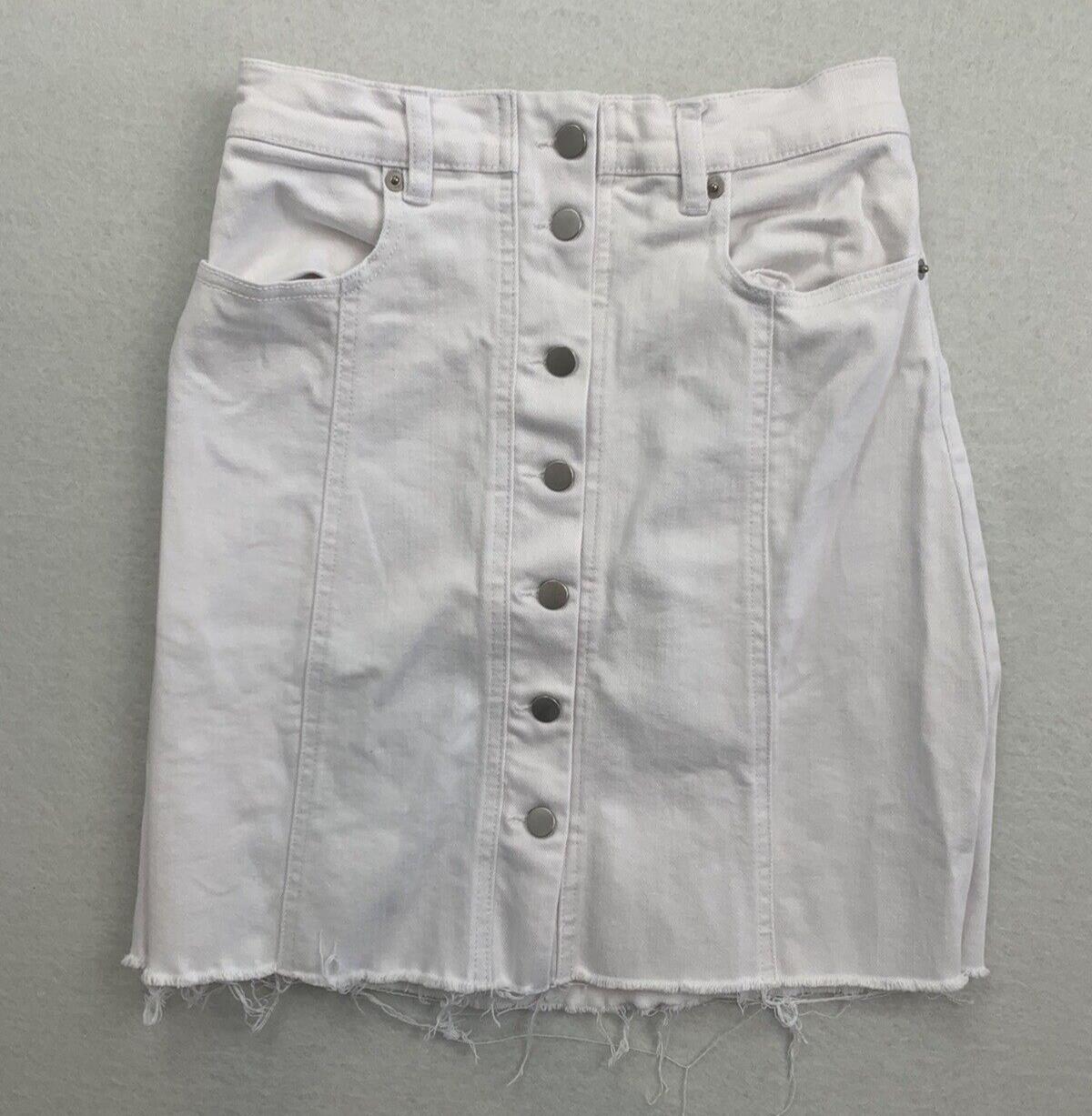 Women’s Kookai White Denim Skirt Size 36