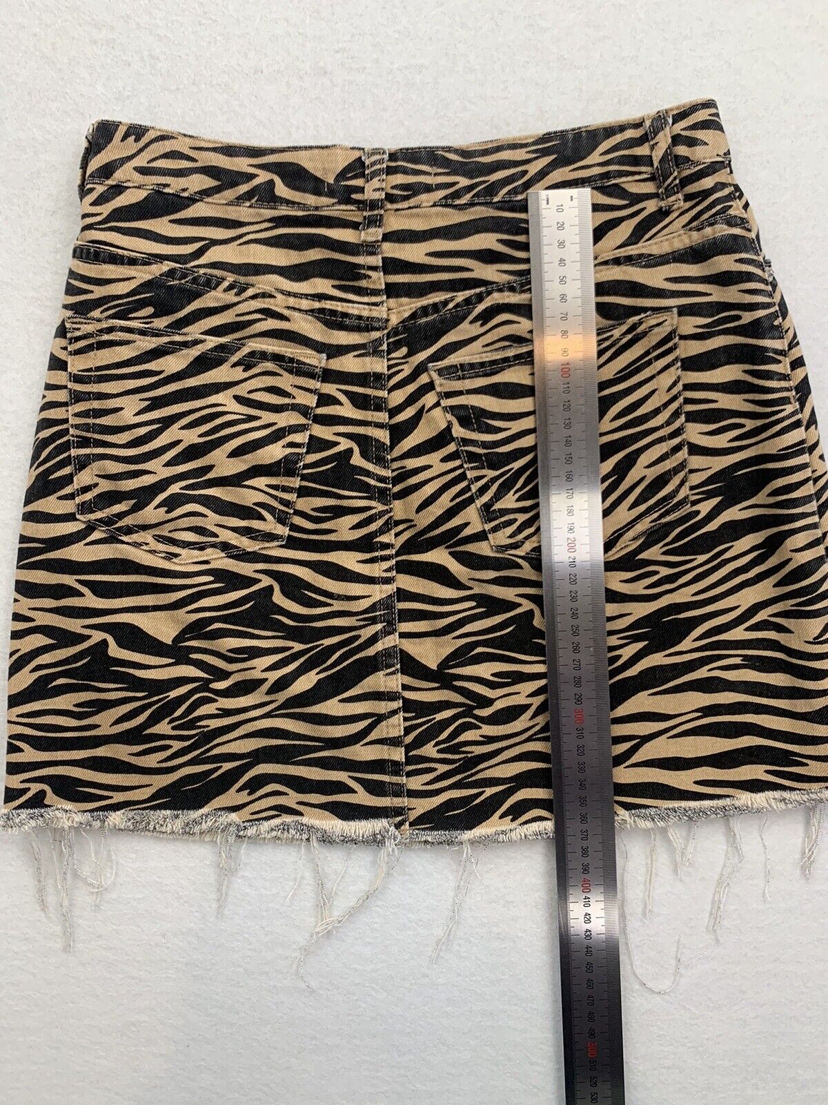 Denim Co Womens Animal Print Denim Skirt Size UK 8