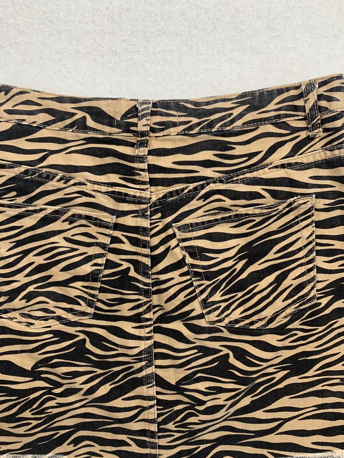 Denim Co Womens Animal Print Denim Skirt Size UK 8