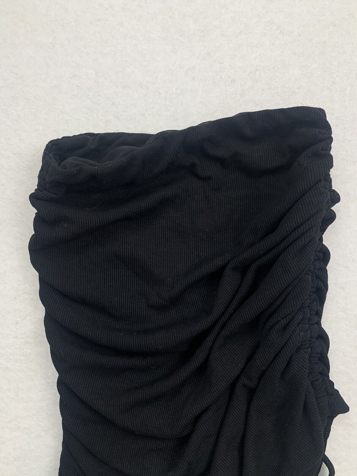 Ally Womens Black Ruched Black Skirt Size 6