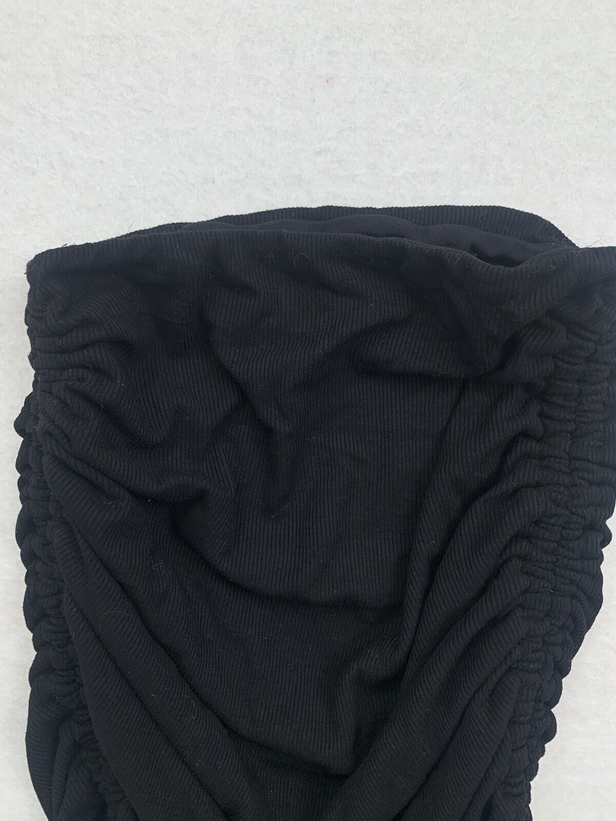 Ally Womens Black Ruched Black Skirt Size 6