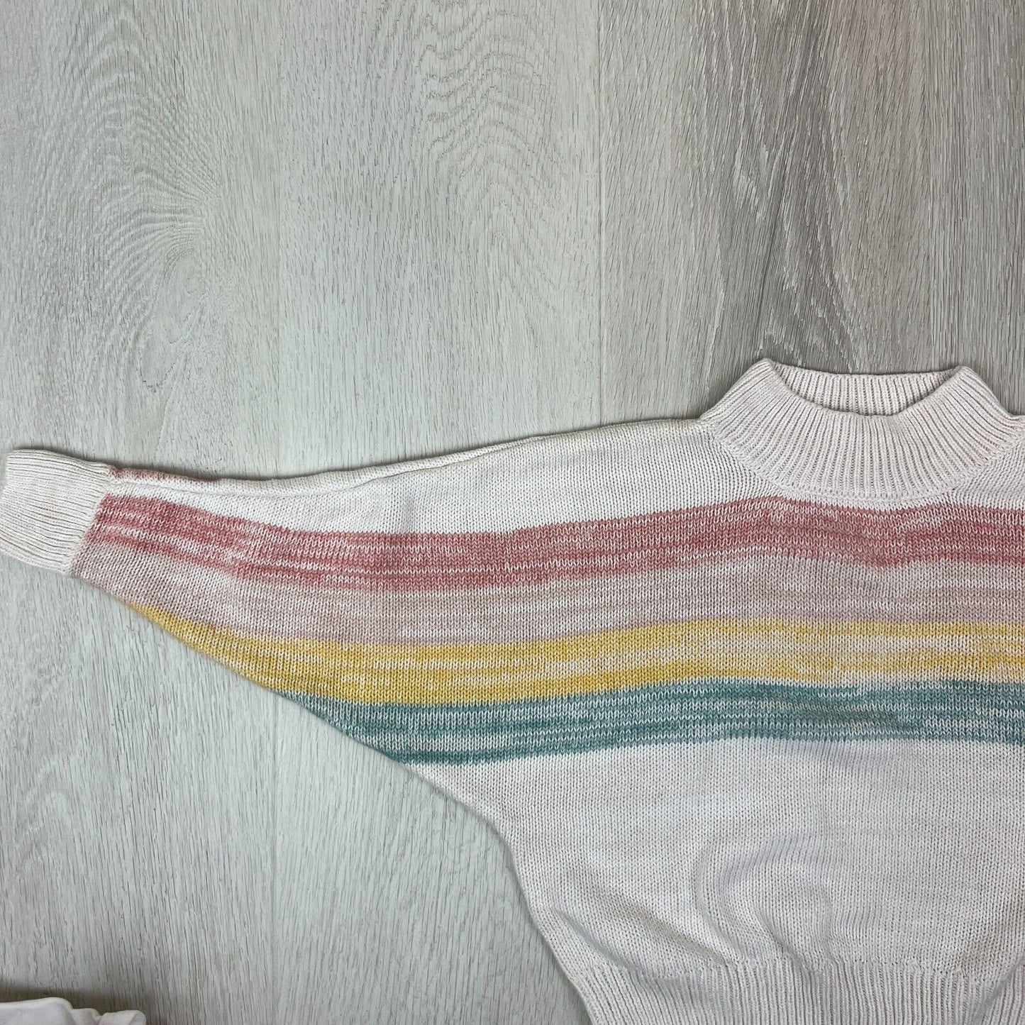 Huxbaby Girls Rainbow Organic Cotton Knit Jumper Size 6 Years