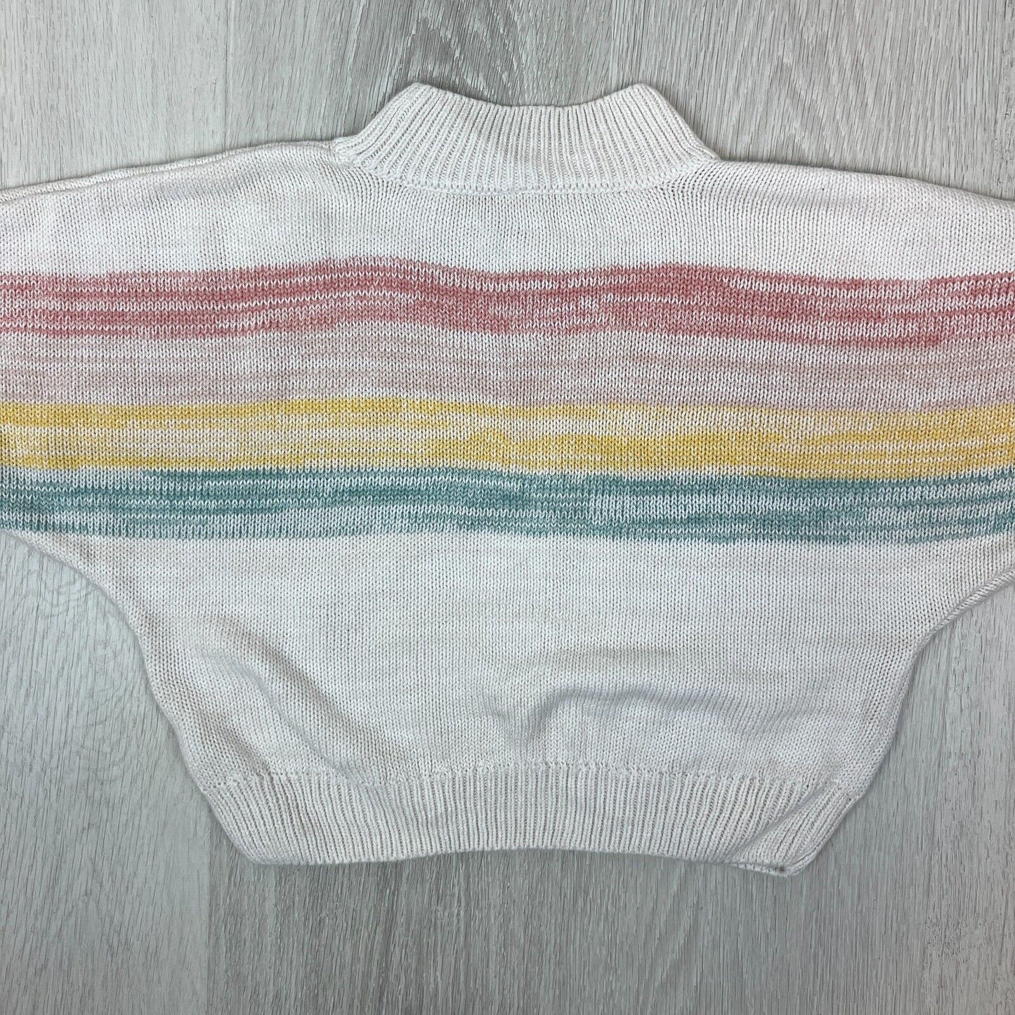 Huxbaby Girls Rainbow Organic Cotton Knit Jumper Size 6 Years