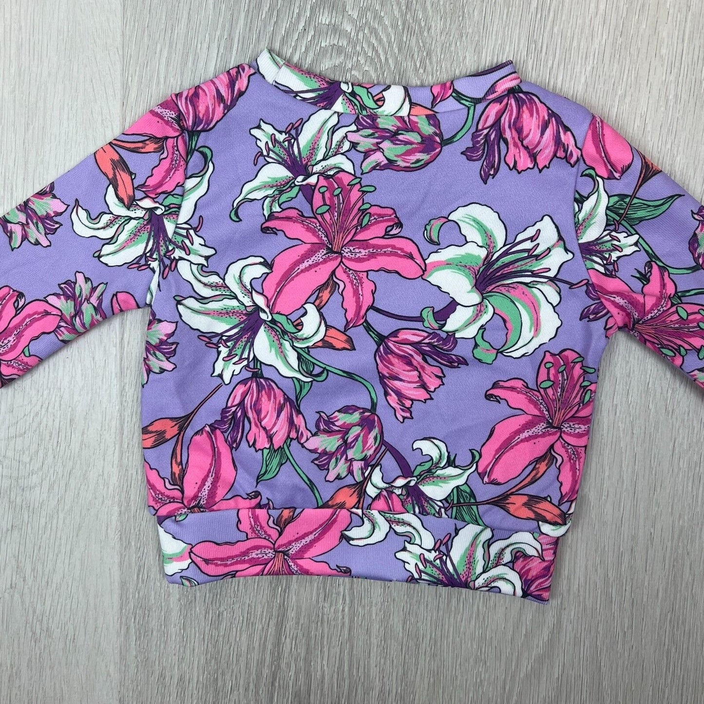 Bonds Babies Pink Floral Pattern Pullover Sweatshirt Jumper Size 3-6 Months