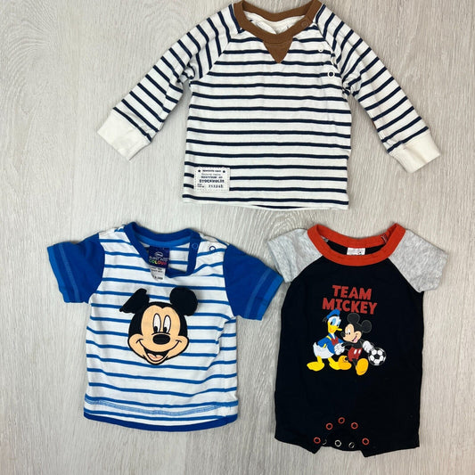 Baby Boys Clothing Bundle Sizes 0000 to 00 (3 Pieces) Disney, Mickey