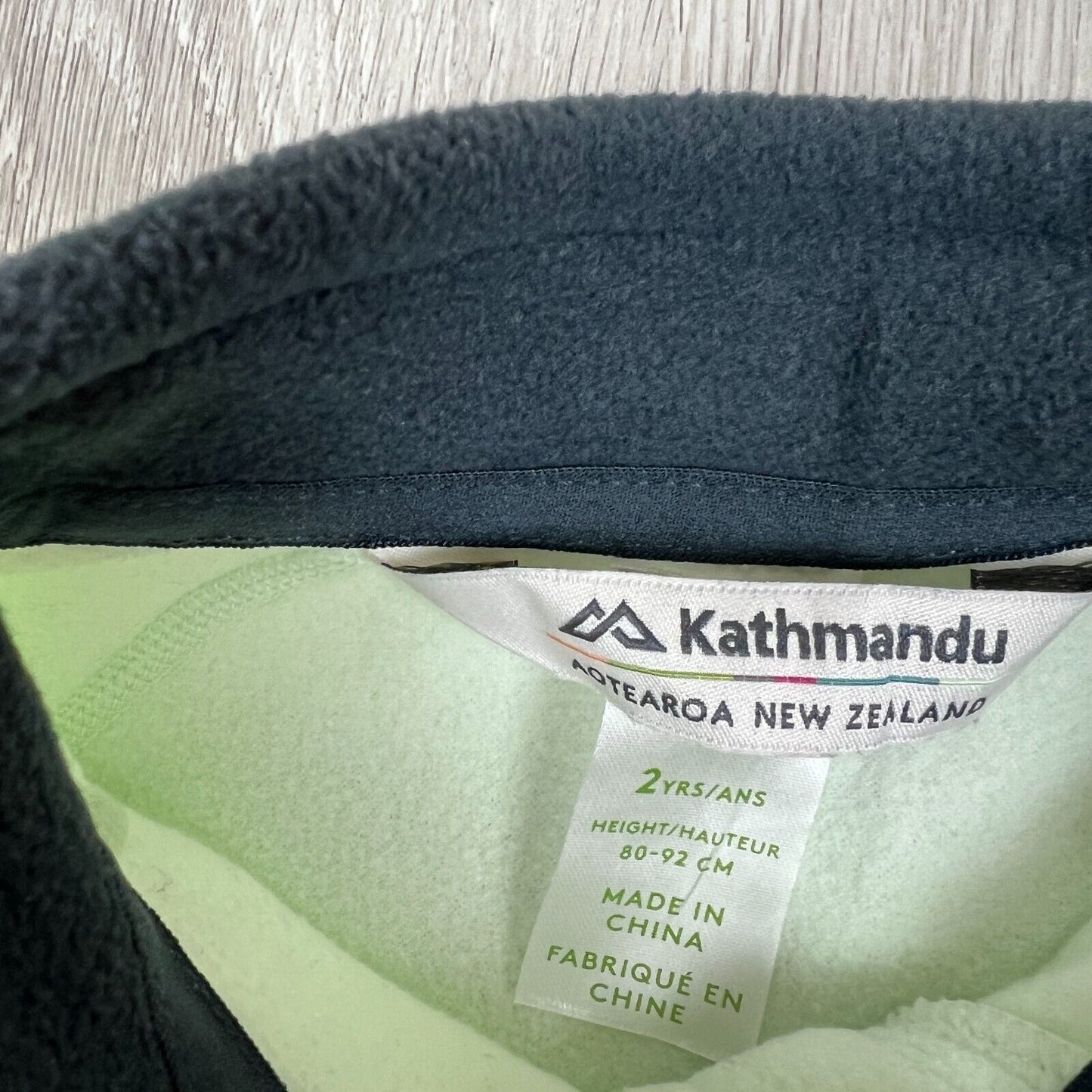 Kathmandu Toddlers Polar Fleece 1/4 Zip Pullover Sweater Jumper Size 2 Years