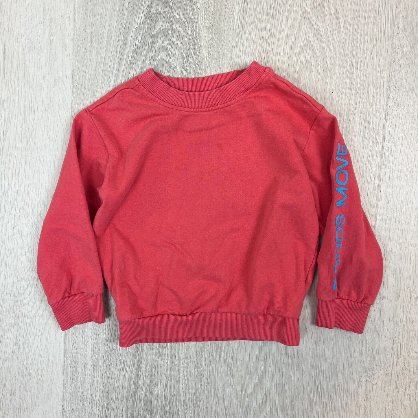 Bonds Move Toddlers Red Pullover Jumper Sweater Size 2 Years