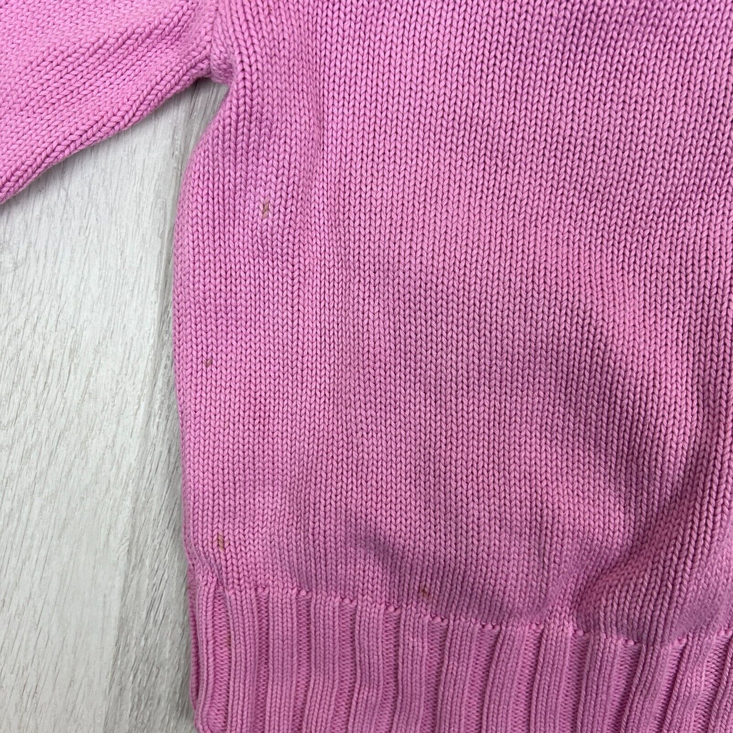 Esprit Girls Pink Knitted Jumper Sweatshirt Size 3 Years